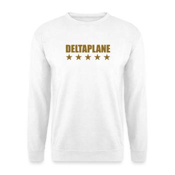 Five-star hang glider in extreme free flight - Unisex Sweatshirt - white - Front