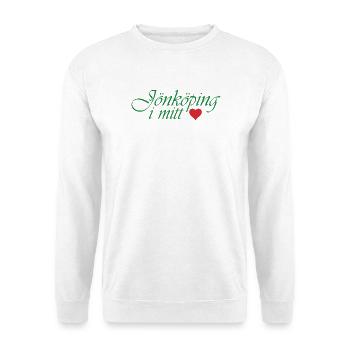 Jönköping dans mon cœur - Sweat-shirt Unisexe - blanc - Devant