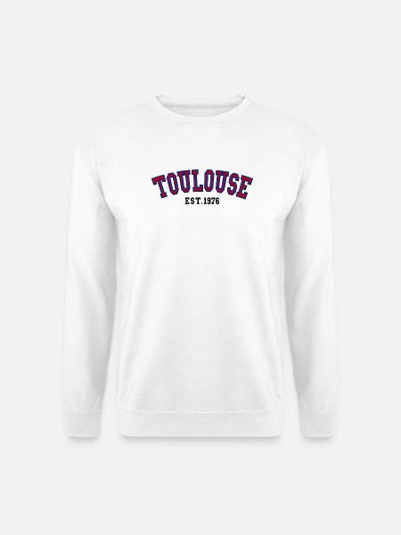 Toulouse Est. 1976 - Unisex Sweatshirt - white