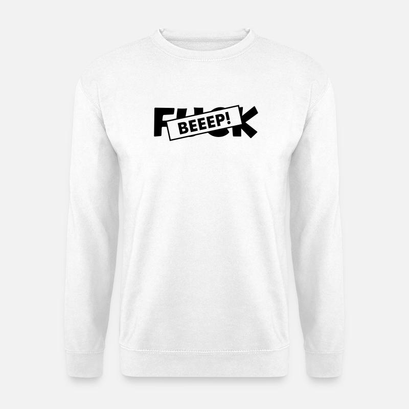 Bip de censure : Son de merde - Sweat-shirt Unisexe - blanc