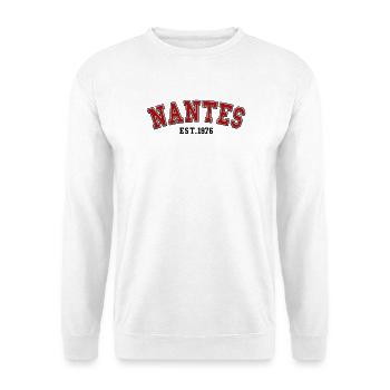 Nantes fondée en 1976 - Sweat-shirt Unisexe - blanc - Devant