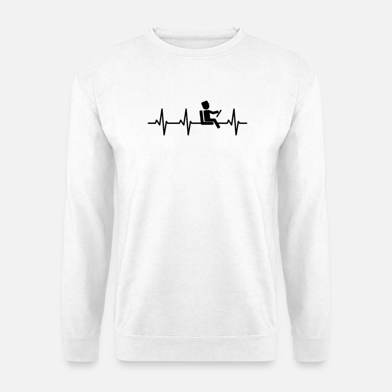 Bus driver heart palpitations - Unisex Sweatshirt - white