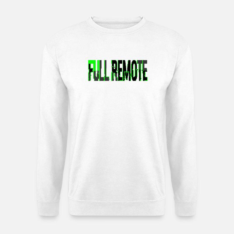 Telearbeit Total Style Glitch Informatique - Unisex Pullover - Weiß