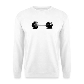Barbell - Unisex Sweatshirt - white - Front