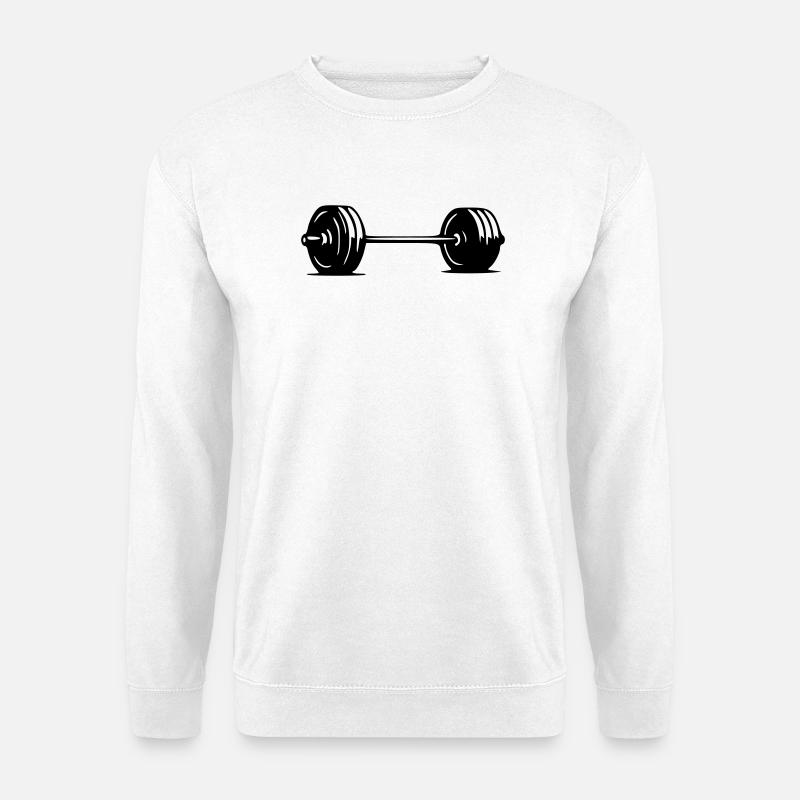 Barbell - Unisex Sweatshirt - white