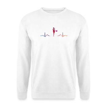 Cheerpom pom girls Mom Cheerleading - Sweat-shirt Unisexe - blanc - Devant