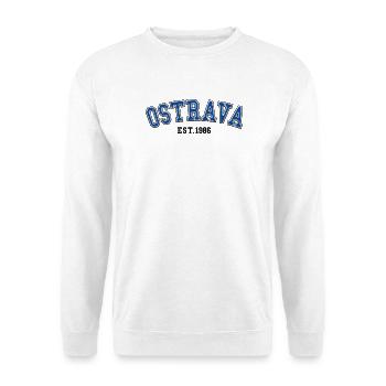 Ostrava Fondée en 1986 - Sweat-shirt Unisexe - blanc - Devant