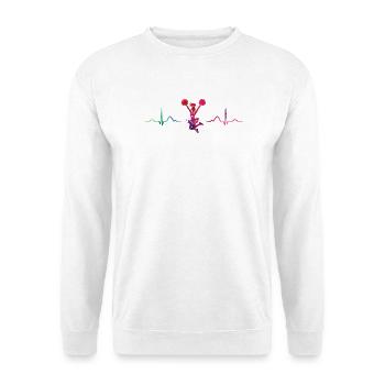 Cheerpom pom girls Mom Cheerleading - Sweat-shirt Unisexe - blanc - Devant
