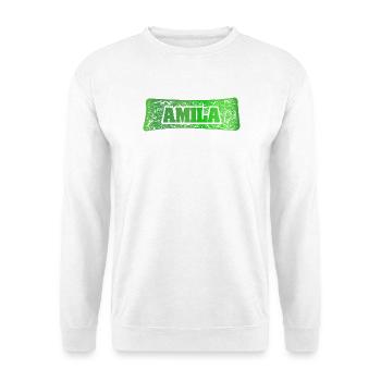 Frau Amila - Unisex Pullover - Weiß - Vorne