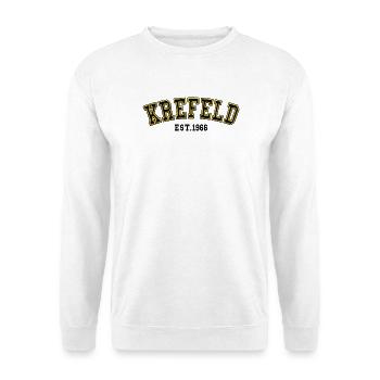 Krefeld fondée en 1966 - Sweat-shirt Unisexe - blanc - Devant