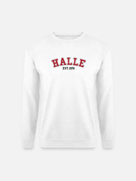 Halle gegründet 1976 - Unisex Pullover - Weiß
