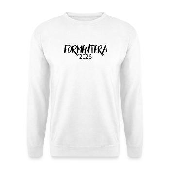 Formentera_2026 - Unisex Pullover - Weiß - Vorne - Alina (178cm) & Michal (187cm)