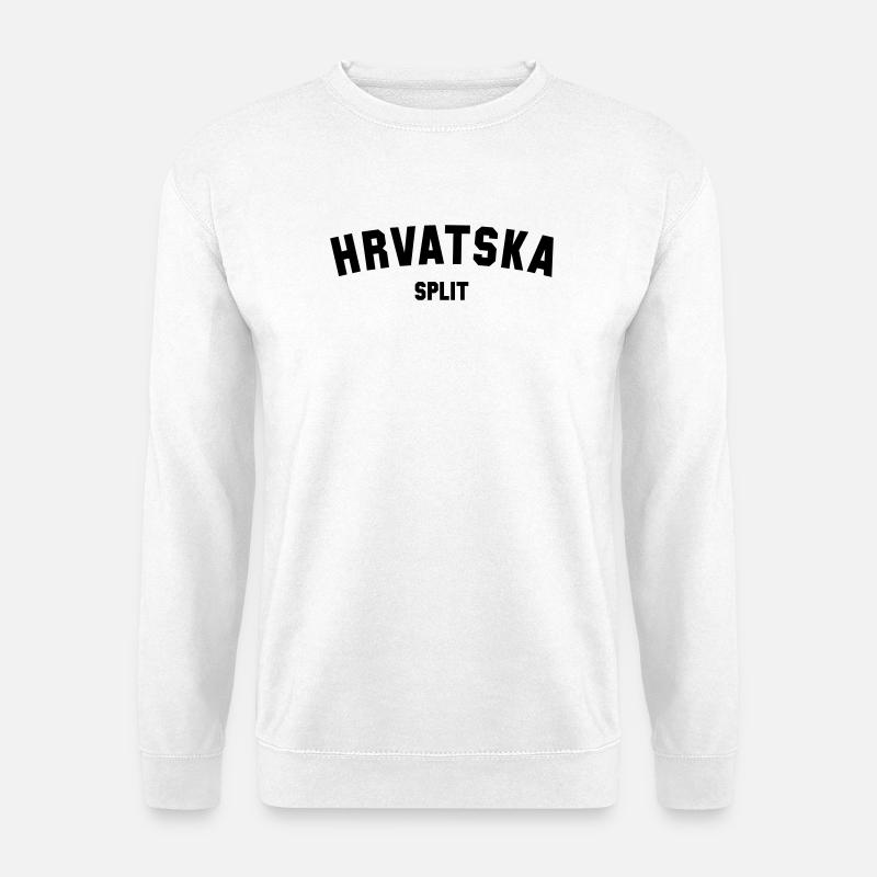SPLIT Hrvatska Croatia Kroatien - Unisex Pullover - Weiß