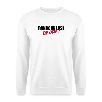 Randonneuse de ouf ! - Sweat-shirt Unisexe - blanc - Devant