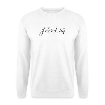 amitié - Sweat-shirt Unisexe - blanc - Devant