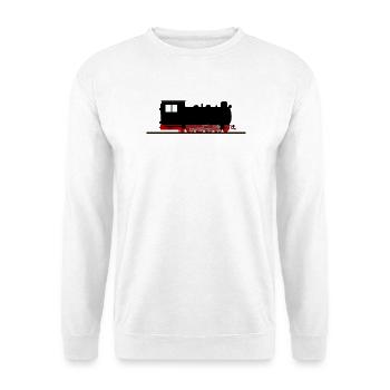 Dampflok Eisenbahn Schmalspurbahn Nostalgie - Unisex Pullover - Weiß - Vorne