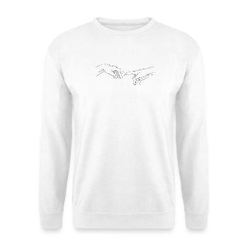 Hand of God Hand Gottes Hände Finger Michelangelo - Unisex Pullover - Weiß - Vorne