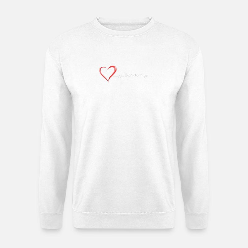 Bergamo im Herzen - Unisex Pullover - Weiß