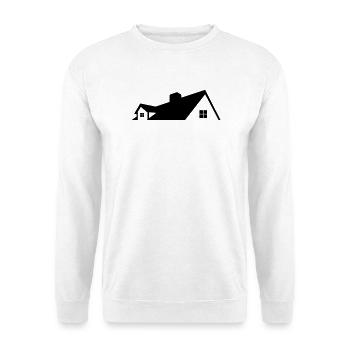 Logo house simple logo - Unisex Sweatshirt - white - Front