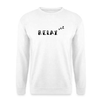 Relax - Unisex Pullover - Weiß - Vorne