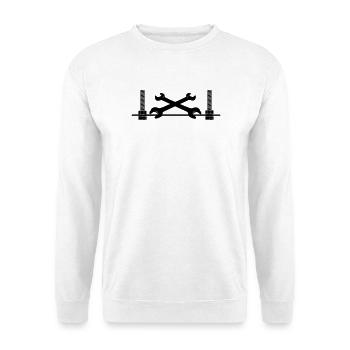 mechanic Logo - Unisex Sweatshirt - white - Front