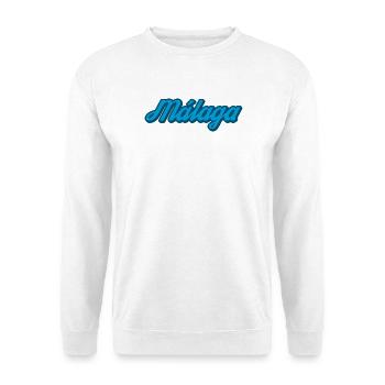 Málaga Coastal Script Blue - Unisex Sweatshirt - white - Front