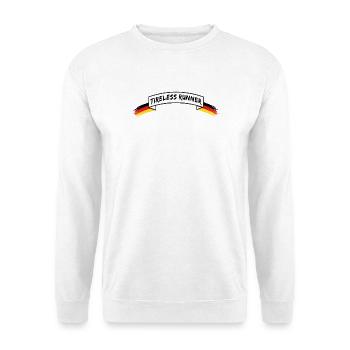 Tireless Runner | german Banner - Unisex Pullover - Weiß - Vorne