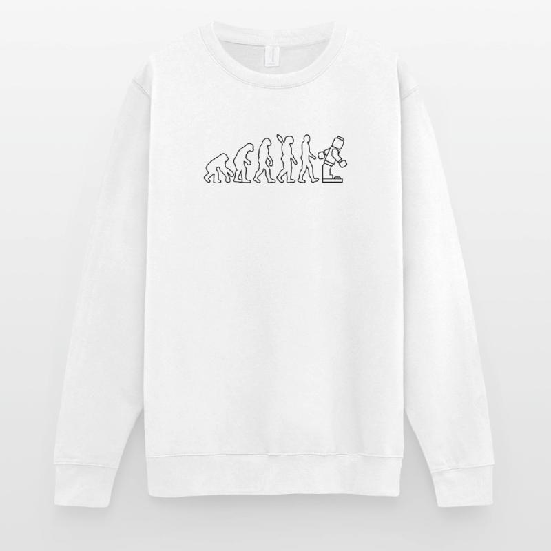 Brique de serrage Evolution Humanity Brique cloutée Sweat-shirt Unisexe