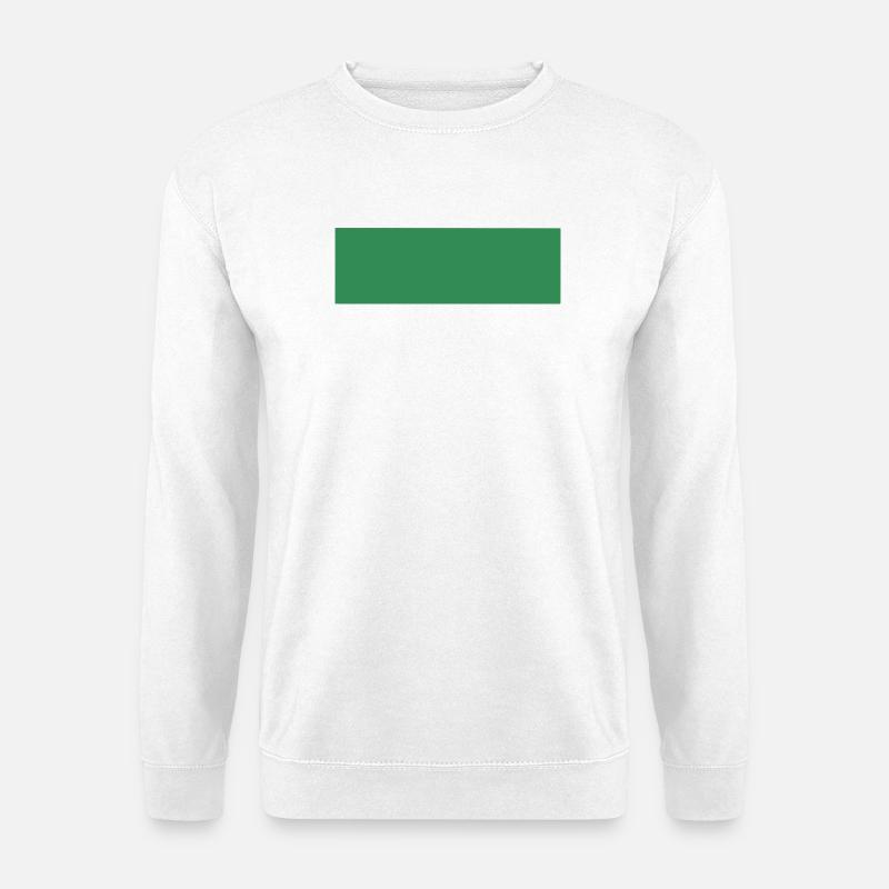 Imprimé rectangle vert abstrait - Sweat-shirt Unisexe - blanc