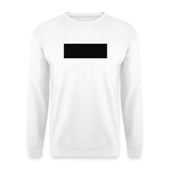 Rectangle abstrait en noir - Sweat-shirt Unisexe - blanc - Devant