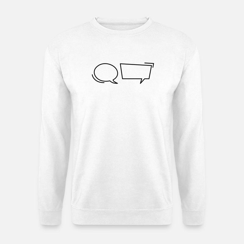 Comic speech bubbles - Unisex Sweatshirt - white