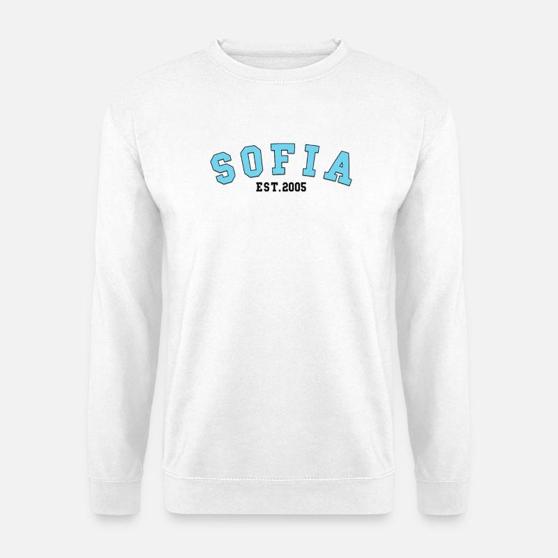 Sofia_Est_2005 - Unisex Sweatshirt - white