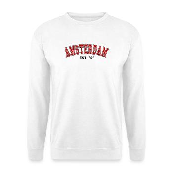 Amsterdam Est.1975 - Sweat-shirt Unisexe - blanc - Devant