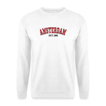 Amsterdam Est.1985 - Sweat-shirt Unisexe - blanc - Devant