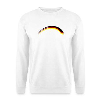 Deutschland Fahne - Unisex Pullover - Weiß - Vorne