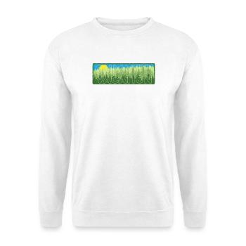 Summer Vacation Hiking Outline - Unisex Sweatshirt - white - Front