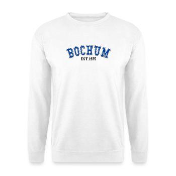 Bochum Est. 1975 - Unisex Pullover - Weiß - Vorne
