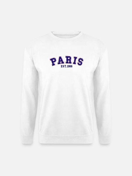 Paris Est. 1966 - Unisex Sweatshirt - white