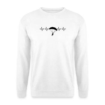 Gleitschirm Fliegen Paragliding EKG - Unisex Pullover - Weiß - Vorne