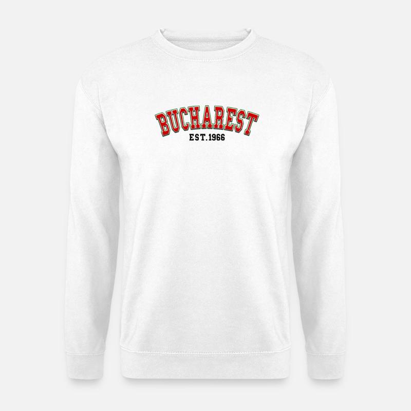 Bukarest Est. 1966 - Unisex Pullover - Weiß