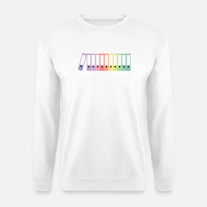 Aktenordner / Ordner - Unisex Pullover - Weiß