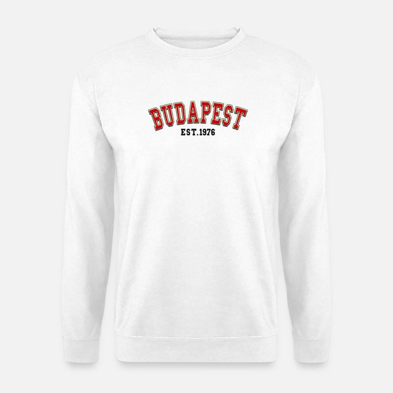 Budapest Est. 1976 - Unisex Sweatshirt - white