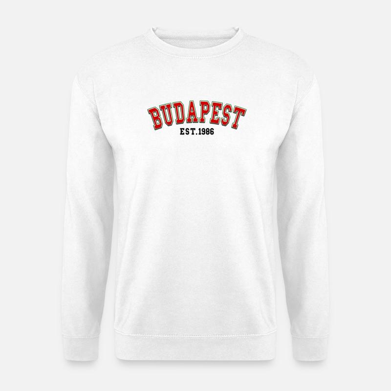 Budapest Est. 1986 - Unisex Sweatshirt - white
