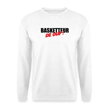 Basketteur de ouf – fun passion sport performance  - Sweat-shirt Unisexe - blanc - Devant