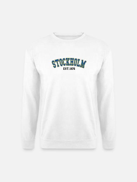 Stockholm Est. 1976 - Unisex Sweatshirt - white