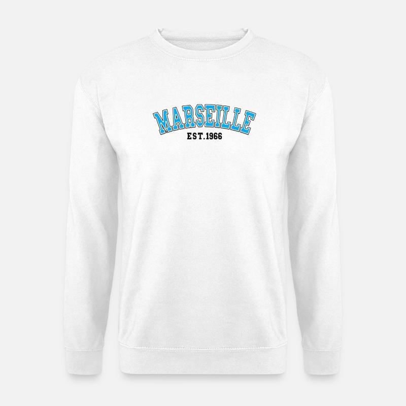 Marseille gegründet 1966 - Unisex Pullover - Weiß