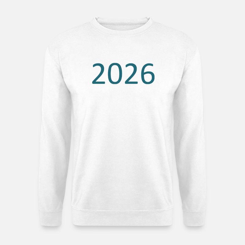 2026 Zahl Jahreszahl - Unisex Pullover - Weiß