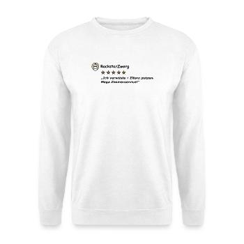 RockstarDwarf - Sweat-shirt Unisexe - blanc - Devant