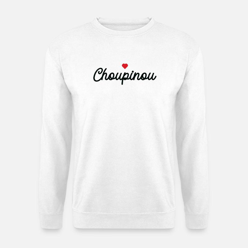 Choupinou Heart Script - Unisex Sweatshirt - white