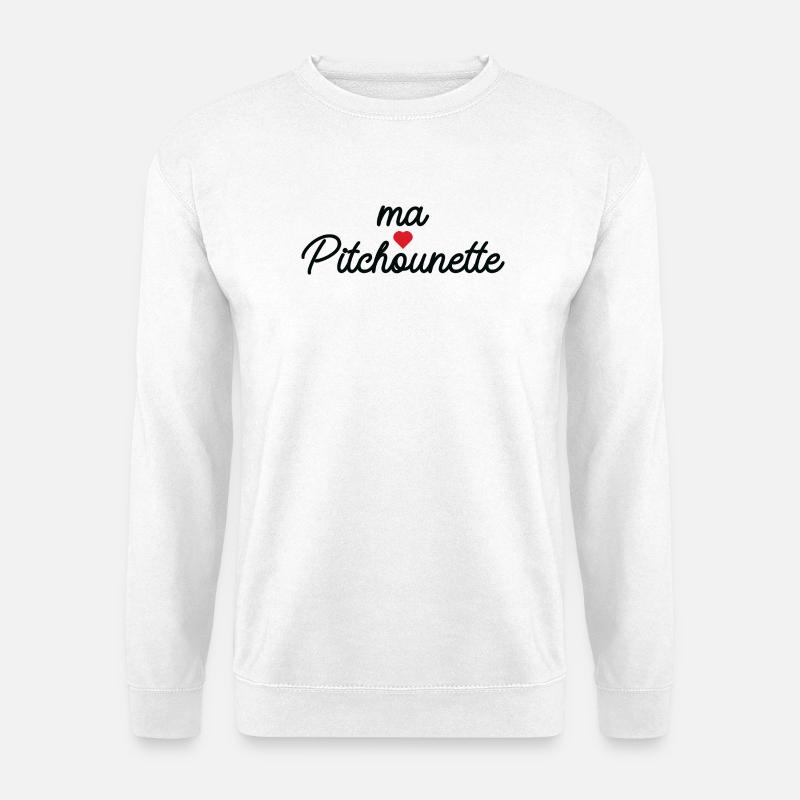 Ma Pitchounette Cœur Doux Script - Unisex Pullover - Weiß